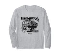 Ratchet And Clank Black And White Faces with Logo Video Game Maglia a Manica