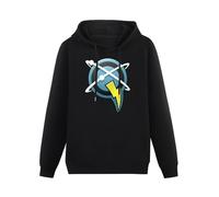 Ratchet And Clank Captain Qwark Mens Funny Unisex Sweatshirts Graphic Print Hooded Black Sweater S