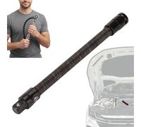 Ratchet Extension Bar - Bendable Steel Socket Extension, 1/2 Inch Drive Flessibile Hand Tool for Tight Space Access, Durevole Ratchet Extender, Garage Workshop Repair Tool, Car Appliance Bolt Fastener