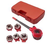 RATCHET RATCHETING PIPE THREADER KIT SET 1/2 '', 1/4 '', 3/4 '' PIPE THREAD DIE