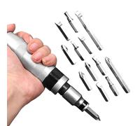 Ratchet Screwdriver, 13 in 1 Precision Repair Gadget, Multi Bit Hand Tool Device, Assembly Woodworking Workshop Household Tool, Garage Travel Outdoor Mechanic Camping Accessory 7.28x2.76x1.38inch
