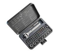 Ratchet Screwdriver Set | 40 in 1 Portable Repair Tool Kit with Storage Case,Magnetic Screwdriver Set with Detachable Handle - for Computer Phone Watch Electronics Glasses Tablet Camera Laptop