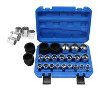 Ratchet Socket Set,Auto Repairing Sleeve Kit - Tools & Home Improvement Set Of 21 Plum Blossom Socket Wrench Kit For Household, Automotive, Electrical, Workshop, Marine, Garage, Industrial