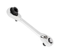 Ratchet Wrench - 1/4 Inch Double Headed 72-Tooth Quick Release Drive Socket Tool, 5 Degree Fine Tooth Ratcheting Wrench For Tight Space Engine Bay, Bike, Car, Mechanical Repair, Automotive Maintenance