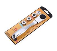 Ratchet Wrench 2 - Way Hand Tool | 3Pcs Socket Adapters 1/4 3/8 1/2 Inch Drive | Secure - Grip Ergonomic Handle for Mechanics/DIY Home Repair/Car Maintenance