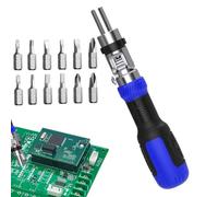 Ratchet Wrench Screwdriver Set, Magnetic 13-in-1 Portable Precision | Security Hex Flathead Screwdriver For Home Garage Mechanic Automotive Furniture Appliance