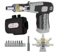 Ratcheting Screwdriver- 14 bit multi-size per Easy Repairs, impugnatura ergonomica non antiscivolo con funzione reversibile Comfort e precisione, ideale per elettronica Computer, Electrician Tool Kits