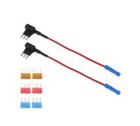 RATCHROLL 2 Pacchi Micro ATM Adattatori Per Fusibili, Adattatore Per Fusibili A Lamella Per Auto Camion Barche, Con 6 Fusibili 5A 10A 15A