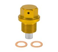 RATCHROLL Set Universale Tappo di Scarico dell'Olio Antisperimento Vite di Riparazione del Filetto con Guarnizione magnetica Tono Oro in Lega di Alluper Minio Rame M14x1.25