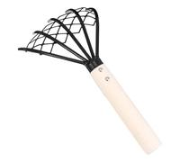 Râteau De Jardin - Griffe De Jardinage À 5 Dents En Acier | Outil De Jardinage Manuel Avec Poignée Ergonomique Pour Désherber La Terre, Le Sable Et Entretenir Votre Jardin Extérieur.