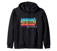 Rather Be Scootering - Monopattino Elettrico Vintage Felpa con Cappuccio