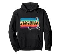 Rather Be Scootering - Monopattino Elettrico Vintage Felpa con Cappuccio