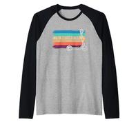 Rather Be Scootering - Monopattino Elettrico Vintage Maglia con Maniche Raglan