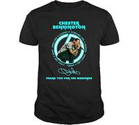 rather Chester Bennington Tee Single Tour Men Black T-Shirt Black BlackL