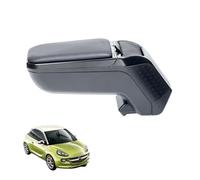 RATI ARMSTER 2 Bracciolo adatto per OPEL ADAM 2013-2019 [nero,pelle vegana] Bracciolo centrale retrofittabile con vano portaoggetti