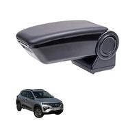 RATI ARMSTER 3 Bracciolo adatto per DACIA SPRING 2021-2024 [nero,pelle vegana] Bracciolo centrale retrofittabile con vano portaoggetti
