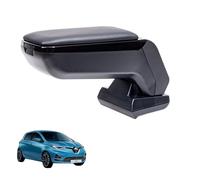 RATI ARMSTER S Bracciolo adatto per RENAULT ZOE 2020-2024 [nero,pelle vegana] Bracciolo centrale retrofittabile con vano portaoggetti