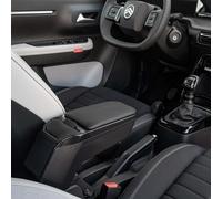 RATI ARMSTER 2 Bracciolo adatto per CITROEN C3 2024- [nero,pelle vegana] Bracciolo centrale retrofittabile con vano portaoggetti