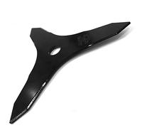 Ratioparts - Lama a 3 Denti per decespugliatore, 25,4 mm, 255 mm, Colore: Nero