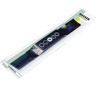 Ratioparts - Lama Universale per Tosaerba con Anelli riduttori, Foro 25,4 mm, Lunghezza 45 cm, Colore: Nero