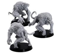 Ratmen Brute Miniature Set - 3 modelli di orco di topi per dungeons and drons & Wargaming | Figure in resina in scala da 28 mm a 32 mm | RPG Monsters, DnD | Resin Warfare | basi da 40 mm (non