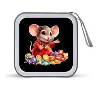 Ratmouses Poker CD Case Holder Portable 40 Capacità DVD Wallet Storage Organizer per Auto Viaggi