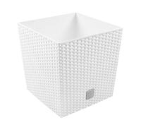 Rato Low DRTS400L-S449 - bianco Fioriera Vaso da fiori con Inserto Altezza 40,8 cm