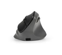 Ratón BakkerElkhuizen PRF Pro Wireless USB-C 2400DPI Nero Grigio Verticale Ricaricabile