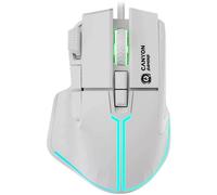 Ratón CANYON Fortnax GM-636 USB Type-A 20000DPI Bianco RGB 9 Tasti