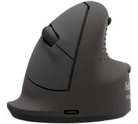 Ratón Fellowes 100143583 Bluetooth USB Type-C 2400 DPI Negro Diseño Vertical Zurdo