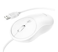 Ratón HOCO GM13 USB Tipo A 1600 DPI Bianco Ambidestro Cavo