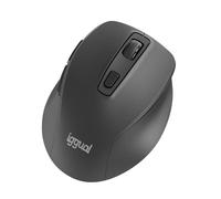 Ratón IGGUAL ERGO-SILENT-6D Wireless 1600 DPI Nero 6 Pulsanti Silenzioso