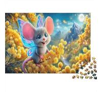 Ratón in Egg Puzzle 1000 Pezzi Idea Regalo Uomo E Donna Cute Fairy Winged Ratón Art Print Puzzle Giocattolo Decompressivo Intellettuale Educativo Intrattenimento Creativo Für Erwachsene Und Kinder Ab