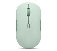 Lenovo 350 - Mouse silenzioso Bluetooth (ottico a infrarossi, ergonomico, ambidestro, pulsanti programmabili, ruota dinamica, 3 livelli di dpi, x1 batteria AA, facile cambio a 2 dispositivi) muschio