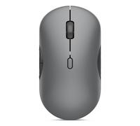 Lenovo 700 - Mouse silenzioso wireless multi-dispositivo (ottico a infrarossi, ricevitore USB, Bluetooth 5.3 Dual, Ergonomico, Ambidestro, x1 batteria AA, facile cambio tra 3 dispositivi) - Grigio