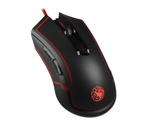Ratón Lexip Game of Thrones Targaryen Wireless USB Type-C 4800DPI Nero Rosso RGB