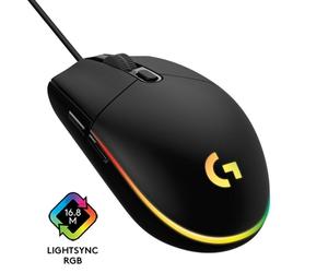 Ratón Logitech G102 LIGHTSYNC USB 8000 DPI Negro RGB 6 Botones