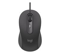Logitech Signature Wired M520 for Business, mouse ottico con cavo, USB-C plug-and-play, Windows/Mac/Chrome/PC/laptop - Graphite