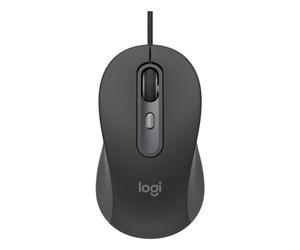 Ratón Logitech Signature Wired M520 USB-C 4000 DPI Grafite Ambidestro 4 Bottoni