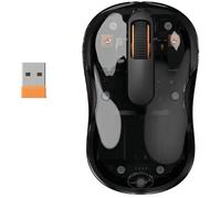 Mouse - 2x Bluetooth + ricevitore USB 2.4 GHz - MOBILITY LAB - PHANTOM - Nero e trasparente