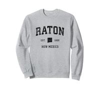 Raton New Mexico NM Vintage Sports Design Stampa Nera Felpa