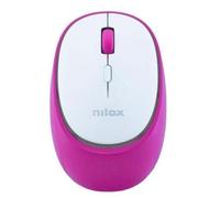 Ratón Nilox NXMDWS104 Wireless Bluetooth 1600 DPI Rosa Recargabile Clic Silenzioso