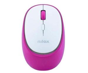 Ratón Nilox NXMDWS104 Wireless Bluetooth 1600 DPI Rosa Recargabile Clic Silenzioso