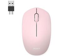 Ratón Port Designs 900541 Wireless 1600 DPI Rosa USB-A USB-C Ambidestro