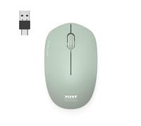 Ratón PORT DESIGNS 900543 RF Wireless 1600DPI Verde Ambidestro