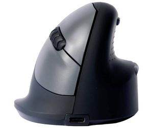 Ratón R-Go Tools RGOHBRSWLBL Wireless Bluetooth 2400DPI Nero Ergonomico LED
