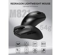 Ratón Redragon M821 Wireless Tri-Mode 12800 DPI Nero 7 Pulsanti Programmabili