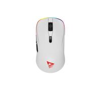 Ratón Savio RIFT WHITE Wireless Bluetooth USB-C 10000 DPI Blanco RGB Dual Mode