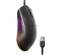SteelSeries Rival 3 Gen 2 - Mouse da gioco - Sensore ottico TrueMove Core da 8500 DPI - 60 milioni di clic di durata - bassa latenza - 77 g di peso - 100% piedini in PTFE - RGB - Nero