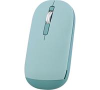 T'nB - Mouse Color Dual Connect, 2 in 1, Bluetooth e dongle wireless USB-A, elegante e ultra sottile, connessione plug & play, comodo cinturino da polso, standby automatico - blu